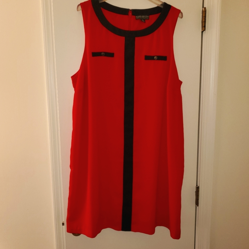 Plus Size Forever 21 Colorblock Dress